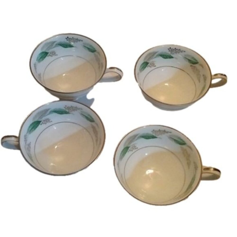 Noritake LYNWOOD Set of 4 Cups Vintage #5307 Japan